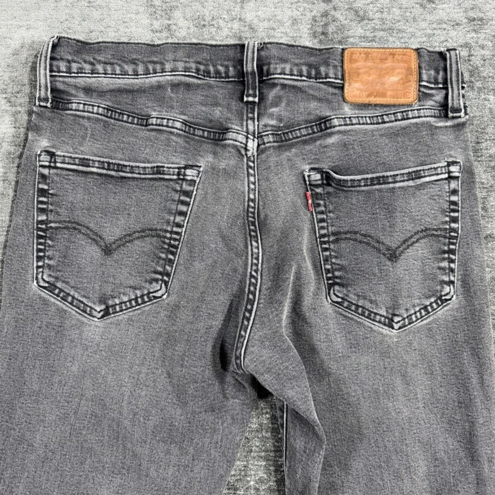 Levis Premium 511 Slim Fit Jeans Mens Size 33x34 Faded‎ Black Denim 04511-4609